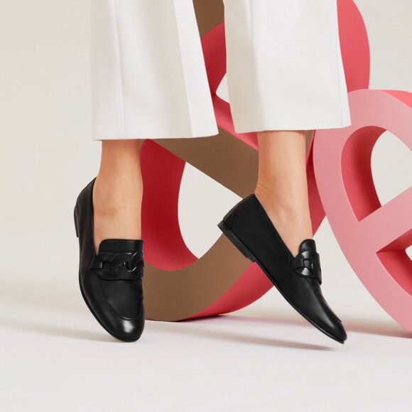 Hermes Black Leather Loafer - Picture 2 of 7